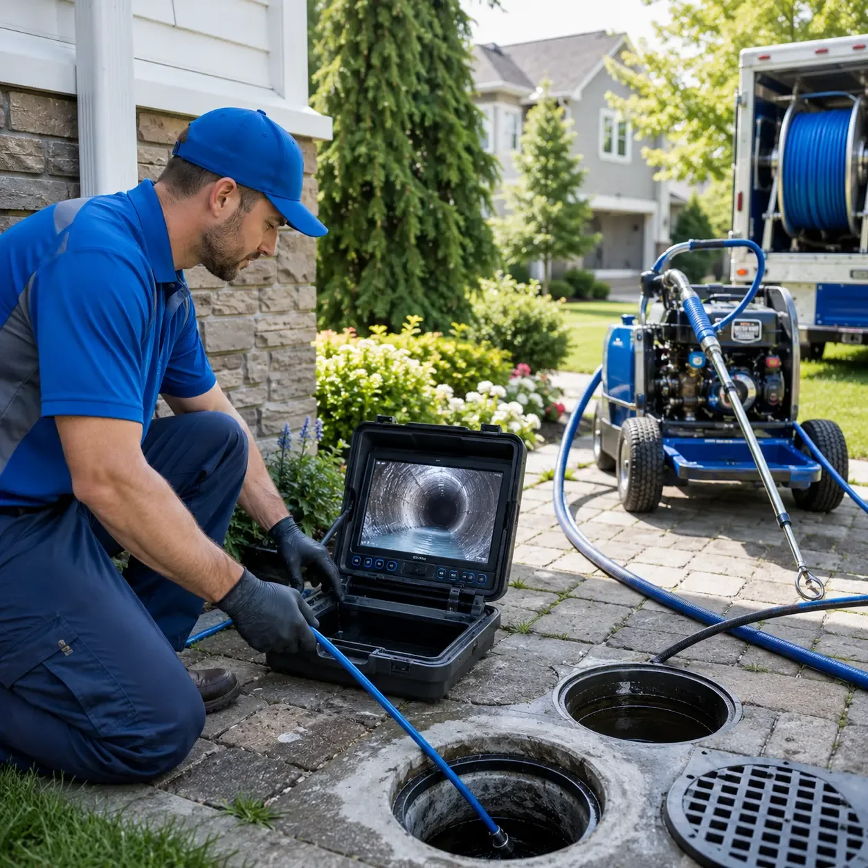 Outdoor drain cleaning professionals serving Allen, MI